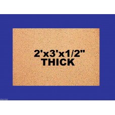 1 NATURAL CORK 2'x3'x1/2" THICK BULLETIN MESSAGE BOARD WALL TILES PANEL ACOUSTIC   200930686086